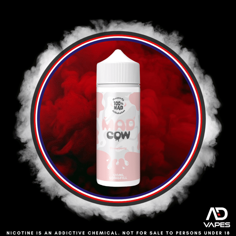 Madcow Strawberry Milkshake 120ml Flavour Shot