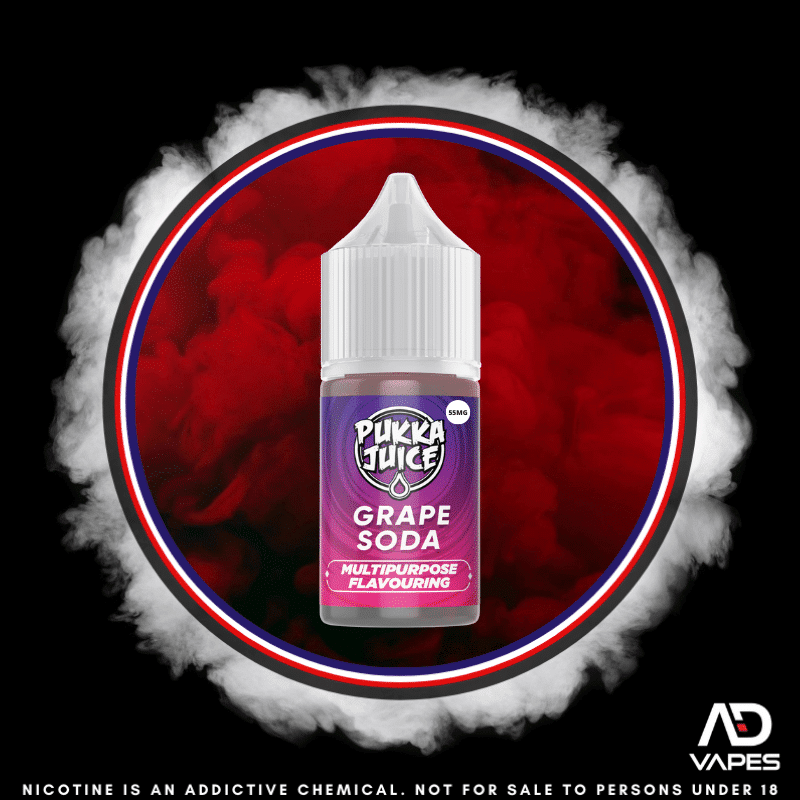 Pukka Juice Grape Soda 55mg 30ml Longfill Kit