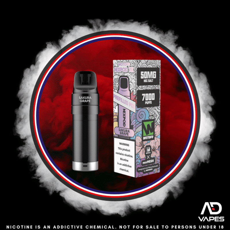 Wotofo Nexpod Replacement Pod 7000 50mg Sakura Grape