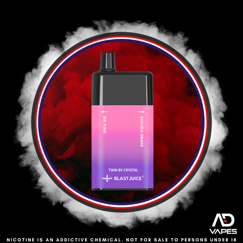 Blast Juice 9000 35mg Mr Pink & Sakura Grape Dual Flavour