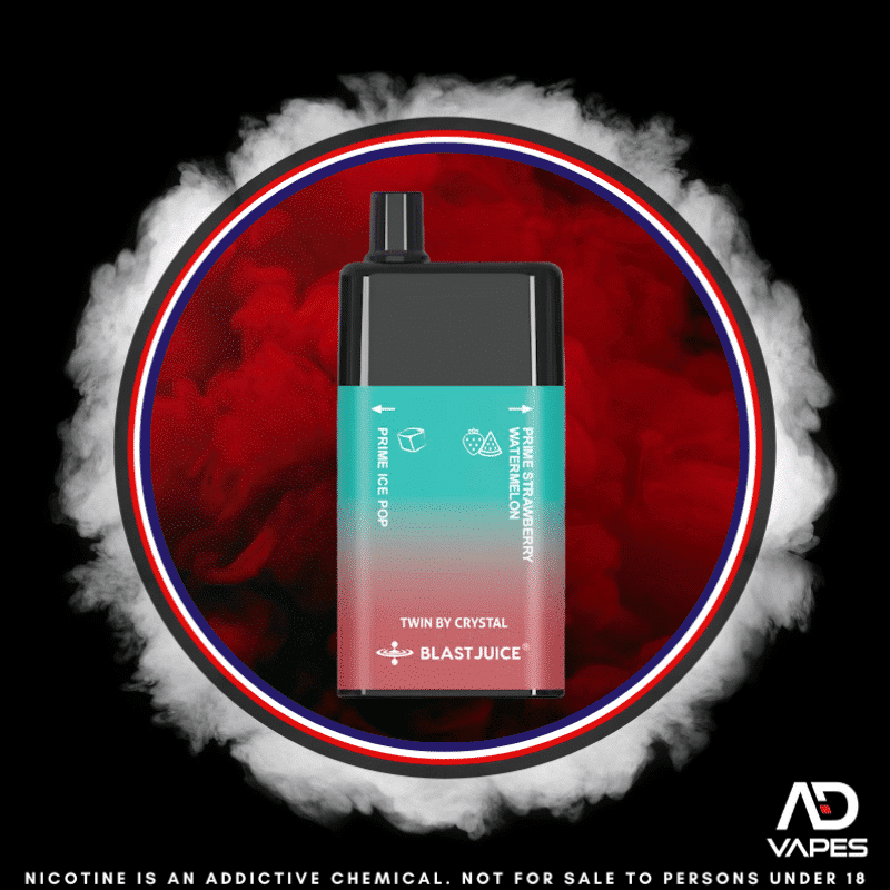 Blast Juice 9000 35mg Prime Ice Pop & Prime Strawberry Watermelon Dual Flavour