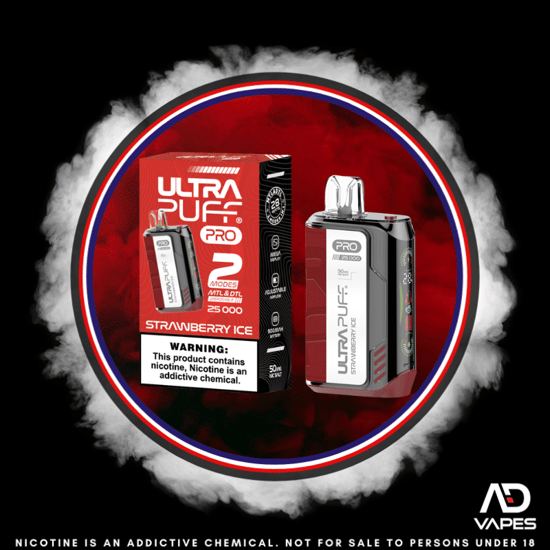 Ultra Puff Pro 25K 50mg Strawberry Ice