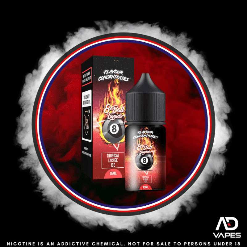 Vape Republic 8Ball Tropical Lychee Ice 30ml Flavour Shot