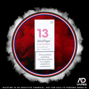 Airscream AirsPops 313 19mg Lychee Raspberry 30ml Half Strength