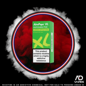 Airscream AirsPops XL Replacement Pod 50mg Green Apple Kiwi