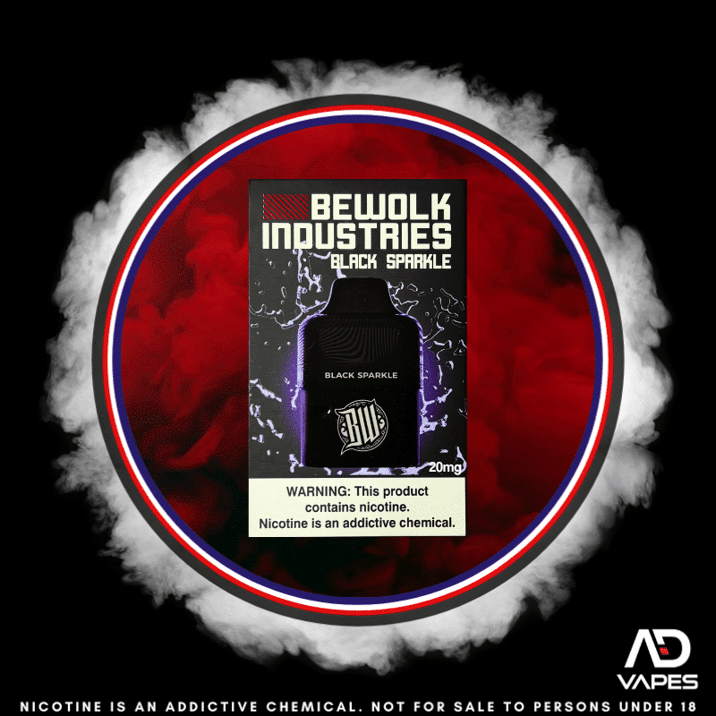 Bewolk Industries Replacement Pod 6000 Black Sparkle 20mg
