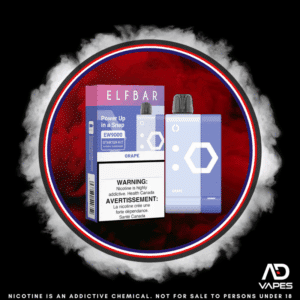 Elf Bar EW9000 50mg Kit Grape Pod + Battery