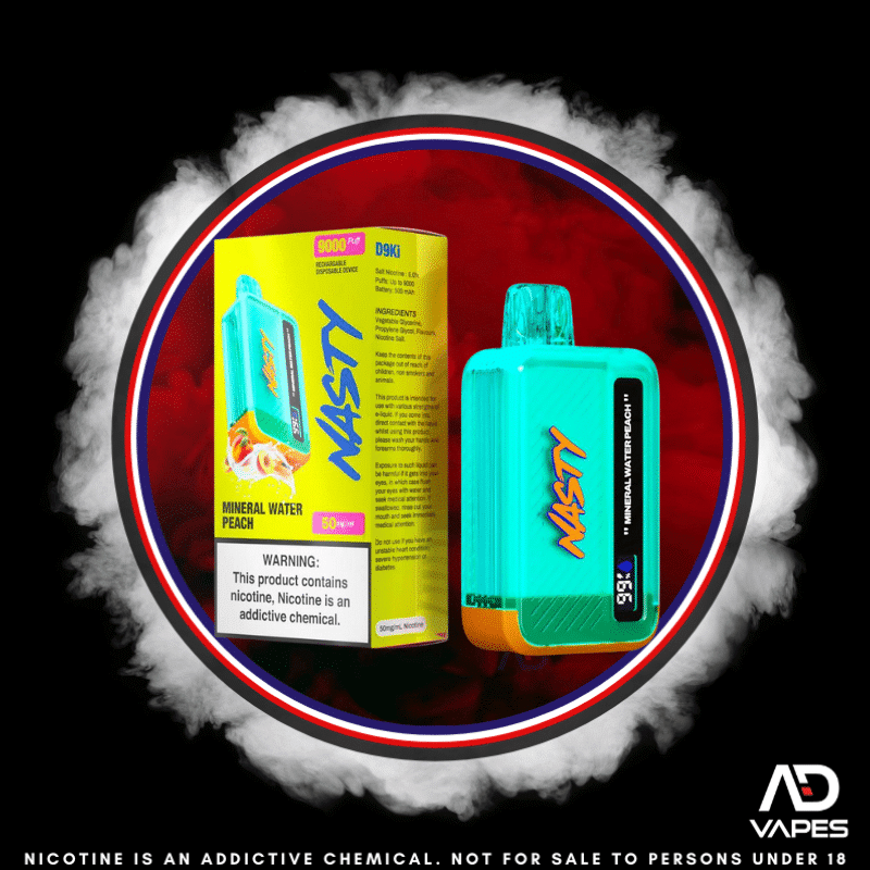 NASTY Bar 9000 50mg Mineral Water Peach