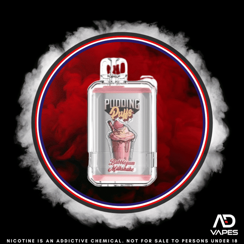 Pudding Puffs 8000 30mg Bubblegum Milkshake