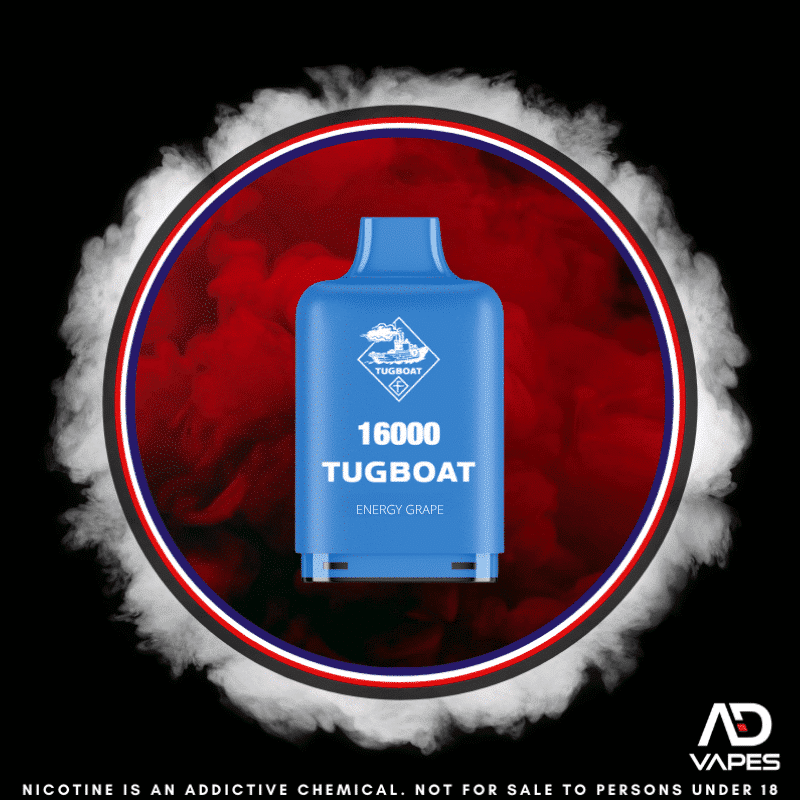 Tugboat Super Replacement Pod 16K 50mg Energy Grape