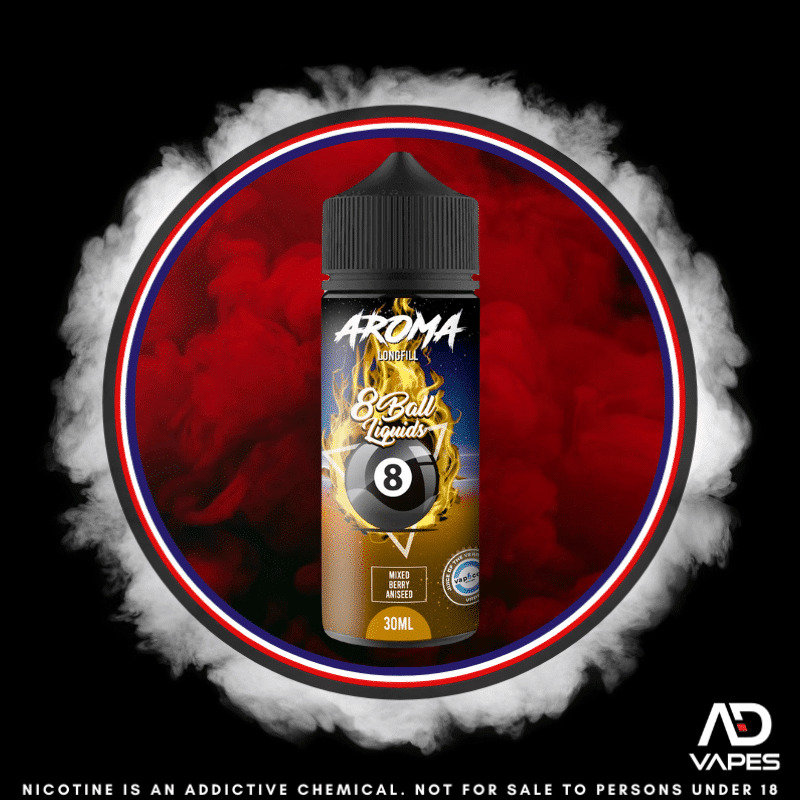 Vape Republic 8Ball Mixed Berry Aniseed 120ml Flavour Shot