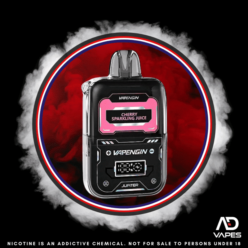 Vapengin Jupiter 2 Starter Kit 6500 50mg Cherry Sparkling Juice
