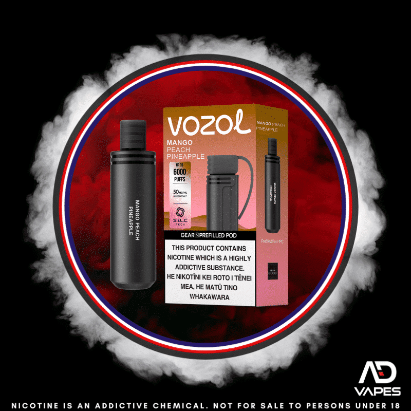 Vozol Gear S6000 Replacement Pod 50mg Mango Peach Pineapple