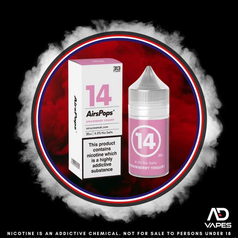 Airscream AirsPops 313 Strawberry Yoghurt 40mg 30ml