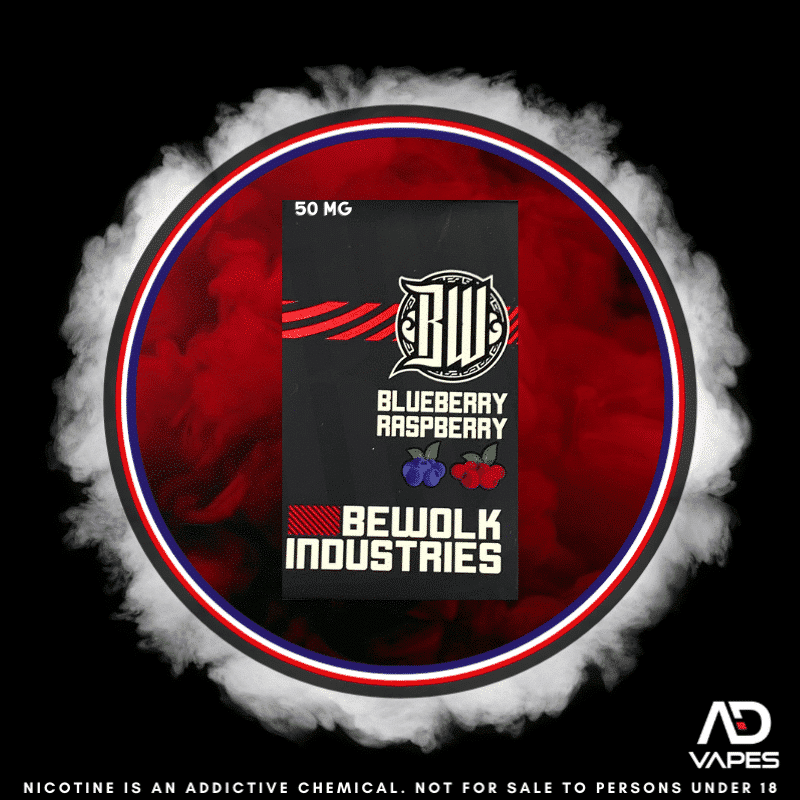 Bewolk Industries Replacement Pod 6000 Blueberry Raspberry 50mg