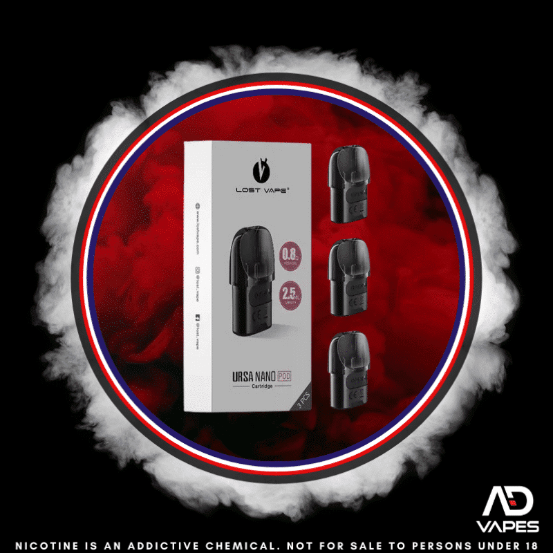 Lost Vape Ursa Nano Replacement Cartridges 0.8 3 Pack