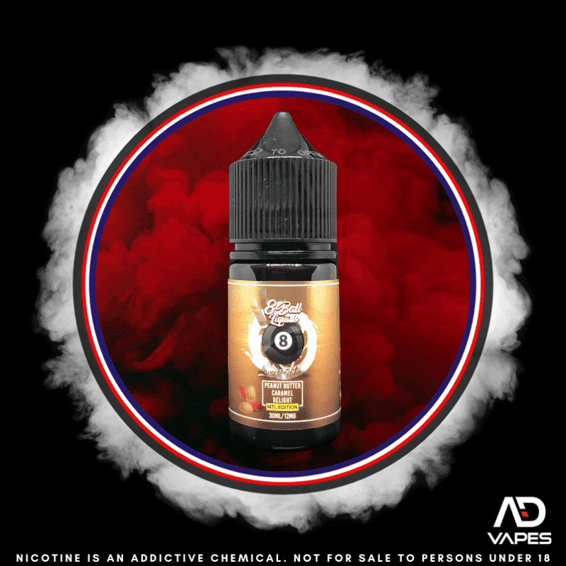 Vape Republic 8Ball Peanut Butter Caramel Delight 12mg 30ml