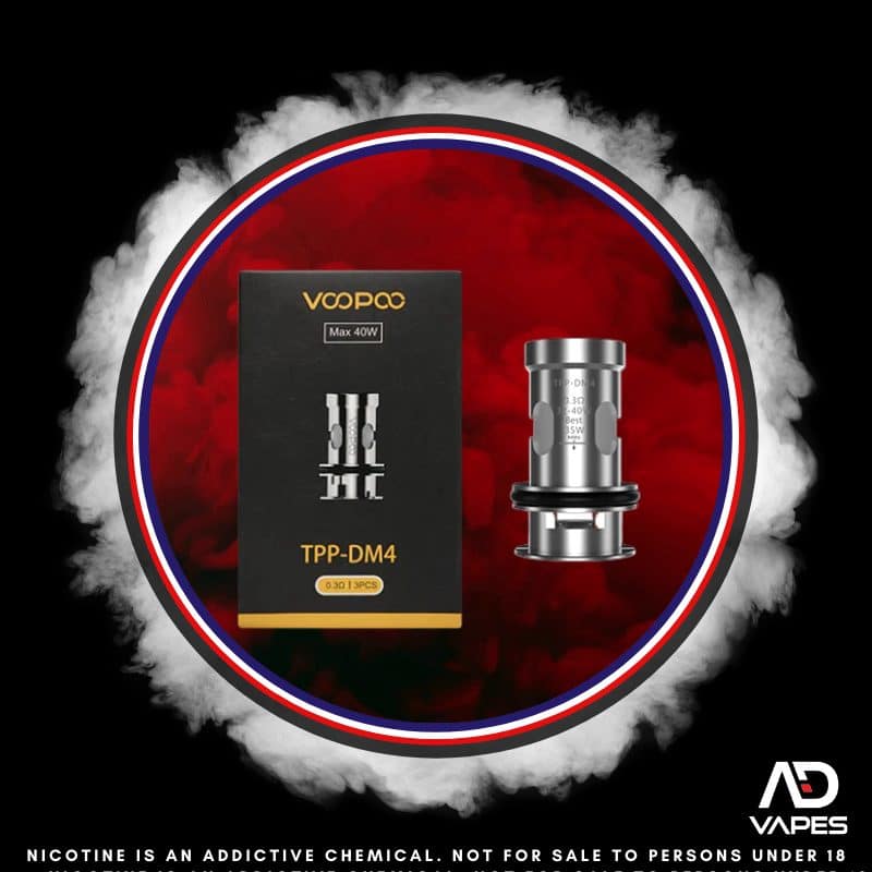 VooPoo TPP DM-4 0.3 Coils 0.3 3 Pack