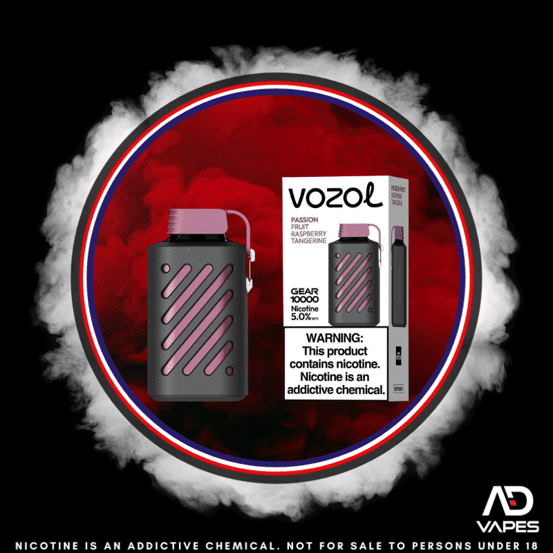 Vozol Gear 10k 50mg Passion Fruit Raspberry Tangerine