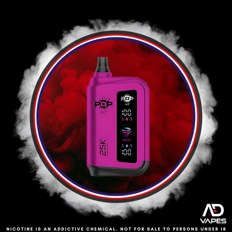 Pop Hits 25K 50mg Blackcurrant Strawberry Freeze