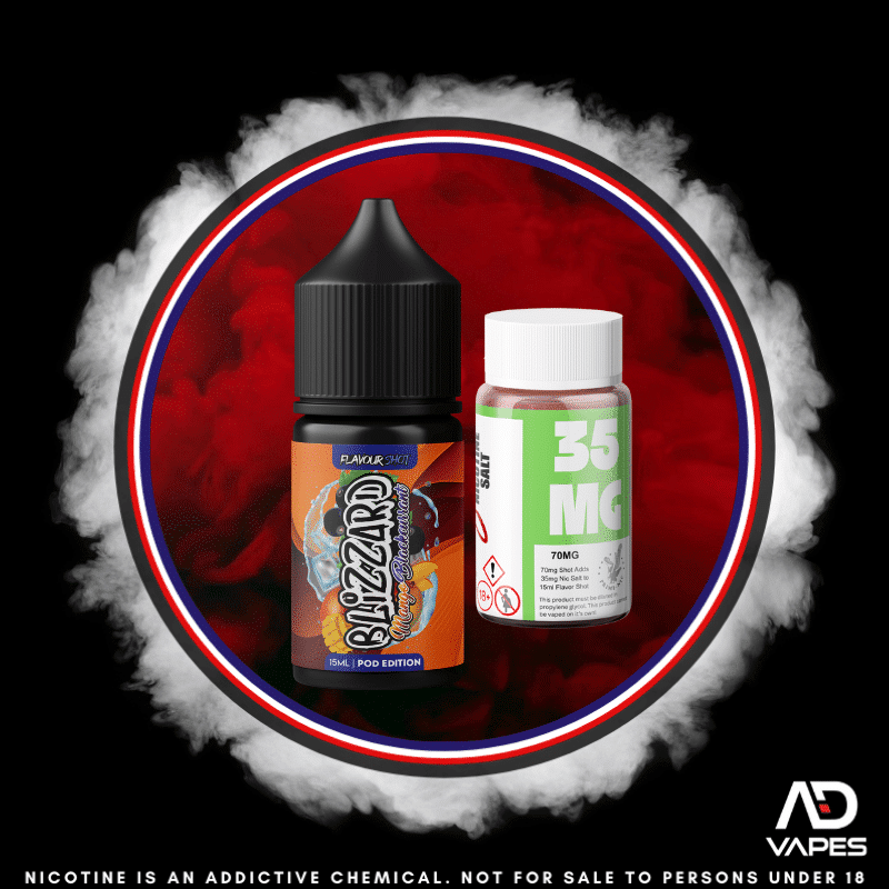 Blizzard Mango Blackcurrant 35mg 30ml Longfill Kit