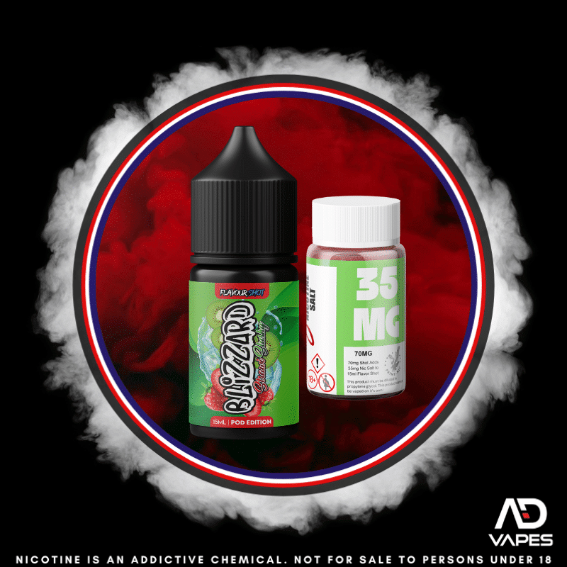 Blizzard Strawberry Kiwi Slushy 35mg 30ml Longfill Kit