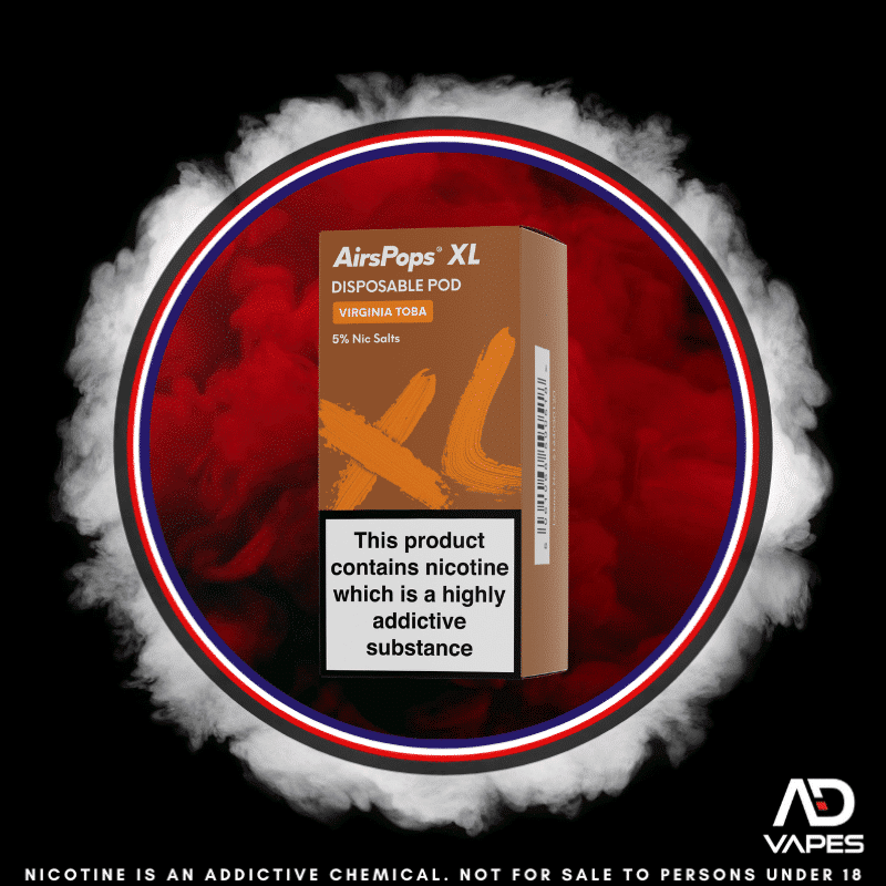Airscream AirsPops XL Replacement Pod 50mg Virginia Toba