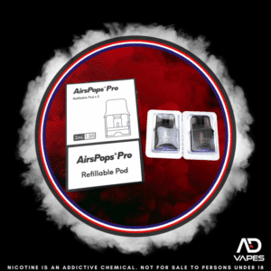 Airscream Airspops Pro Refillable Pods 1.2 Built In Coil 2 Pack