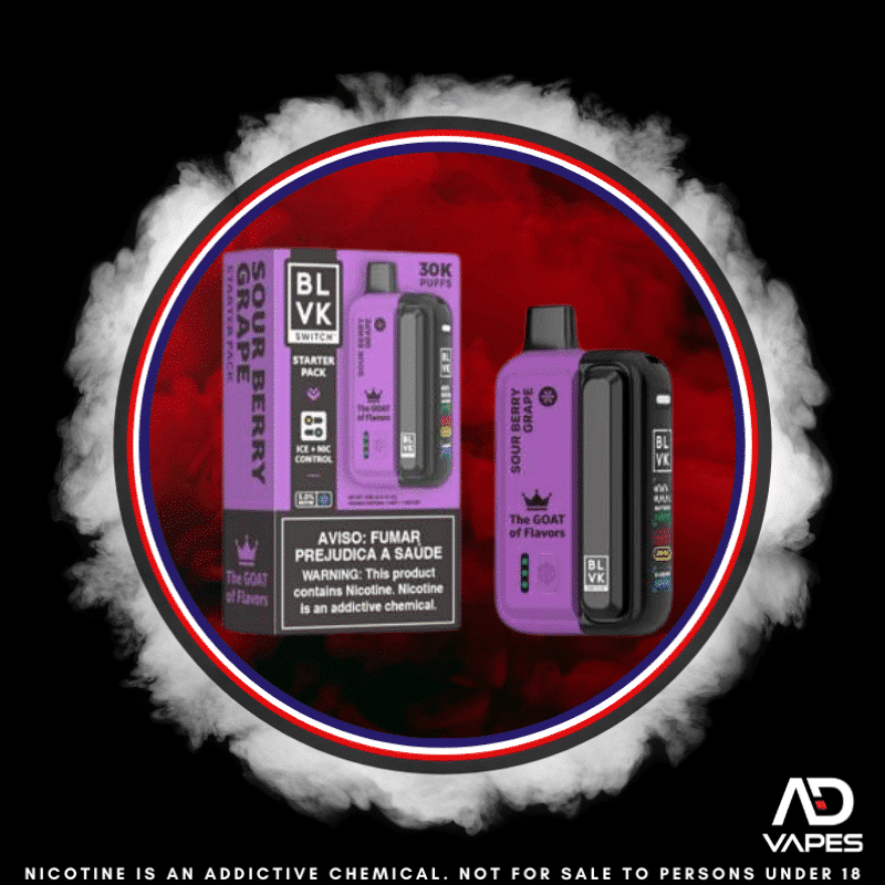 BLVK Switch 30K 50mg Kit Sour Berry Grape Pod + Battery