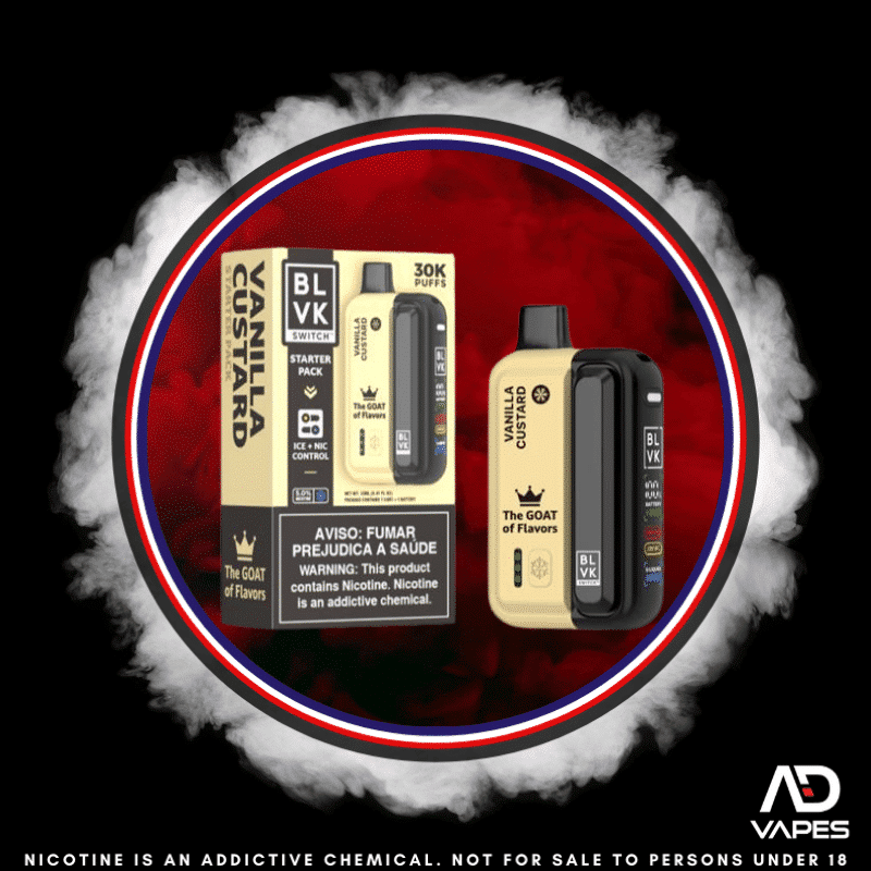 BLVK Switch 30K 50mg Kit Vanilla Custard Pod + Battery