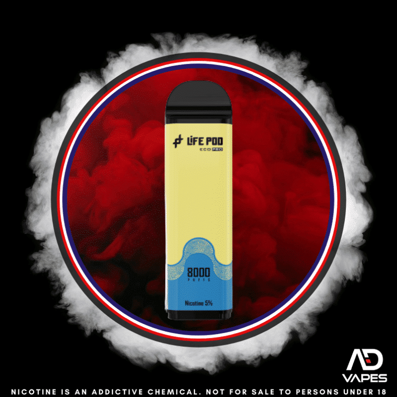 Life Pod Eco 1 Replacement Pod 8000 50mg Banana Ice