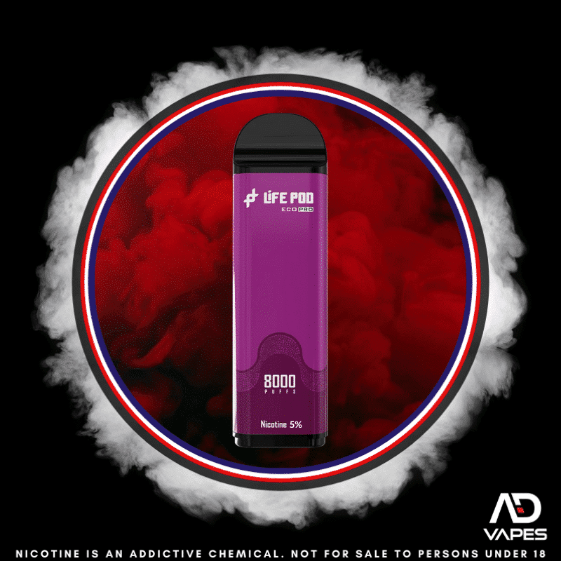Life Pod Eco 1 Replacement Pod 8000 50mg Grape Ice