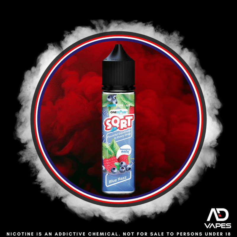 OneCloud SQRT Blue Razz 60ml Flavour Shot