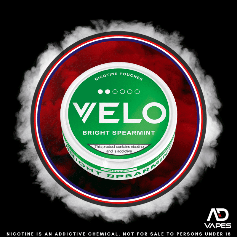 Velo Mini Nicotine Pouches 6mg Bright Spearmint Mellow 15 Pack