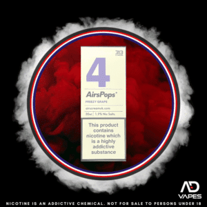 Airscream AirsPops 313 19mg Freezy Grape 30ml Half Strength