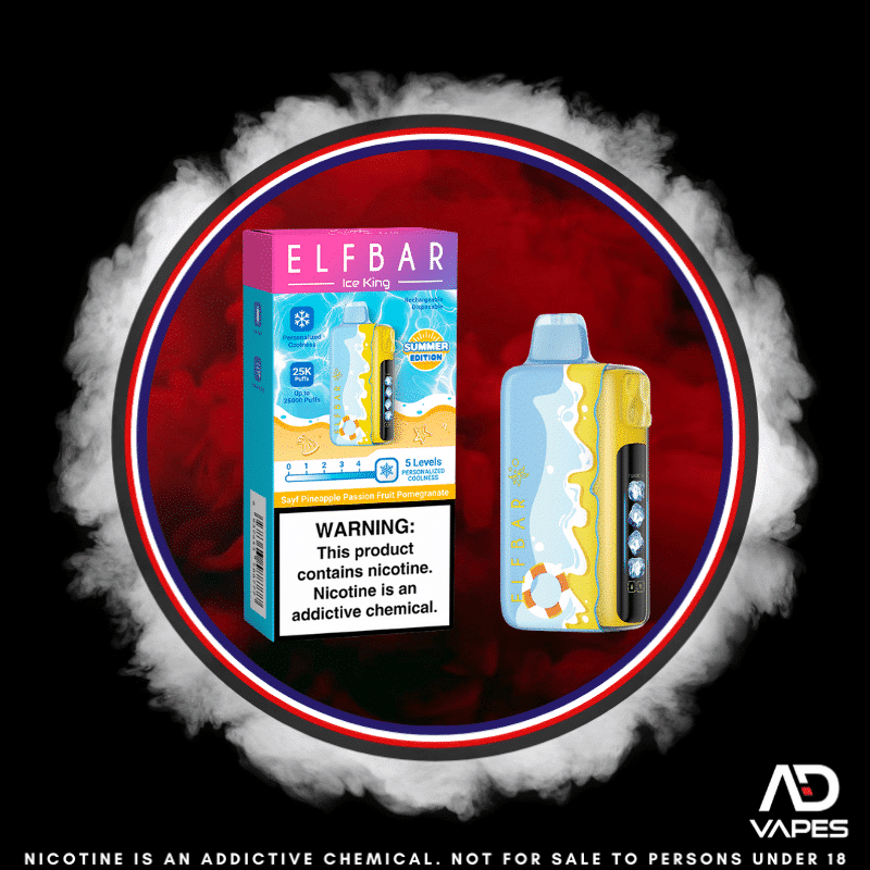 Elf Bar Ice King 25K 50mg Pineapple Passion Fruit Pomegranate - Summer Edition