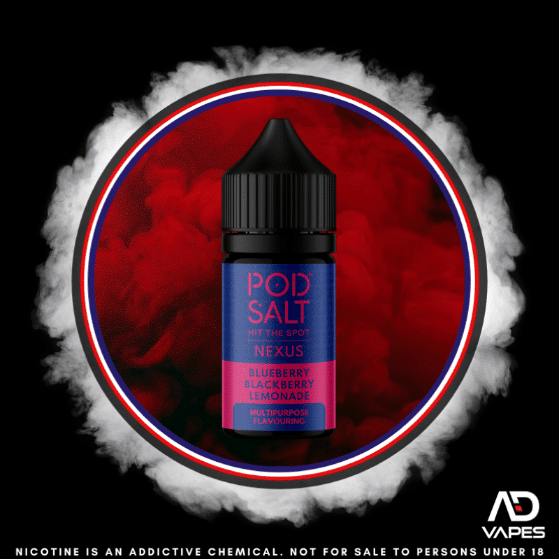 Pod Salt Nexus Blueberry Blackberry Lemonade 30ml Flavour Shot