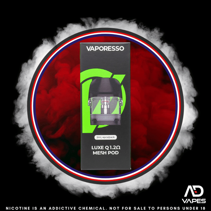 Vaporesso Luxe Q Pod 1.2 Mesh 4 Pack (LUXE Q DEVICE ONLY)
