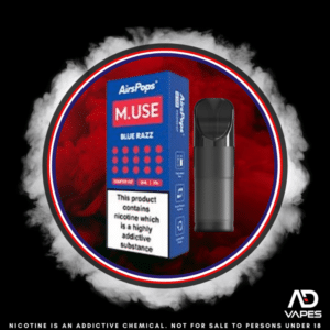 Airscream AirsPops M.USE Replacement Pod 50mg 3ml Blue Razz