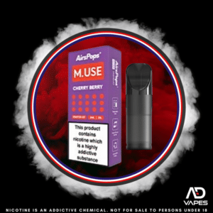 Airscream AirsPops M.USE Replacement Pod 50mg 3ml Cherry Berry