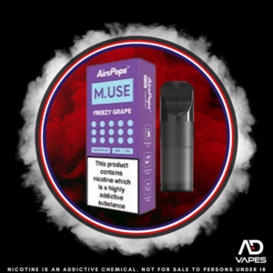 Airscream AirsPops M.USE Replacement Pod 50mg 3ml Freezy Grape