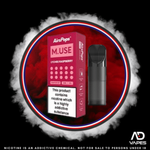 Airscream AirsPops M.USE Replacement Pod 50mg 3ml Lychee Raspberry