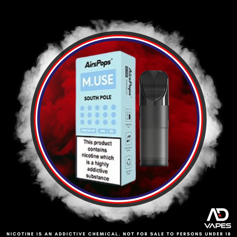 Airscream AirsPops M.USE Replacement Pod 50mg 3ml South Pole