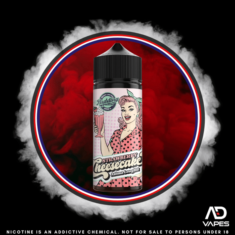 Pudding Puffs Strawberry Cheesecake 120ml Flavour Shot