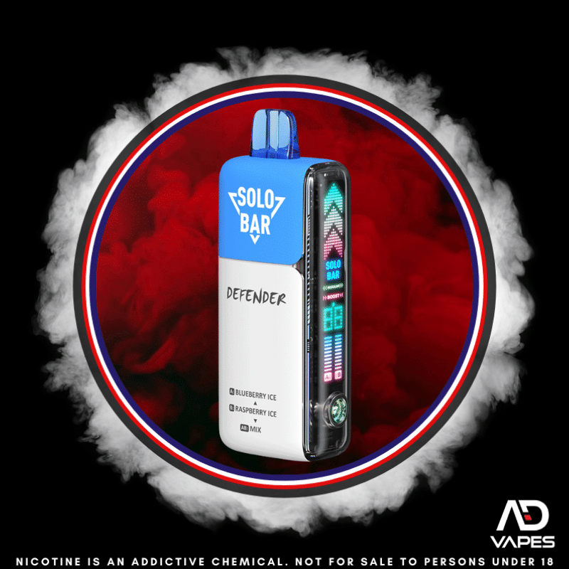 Solo Bar Defender 40K 50mg Blueberry Ice & Raspberry Ice