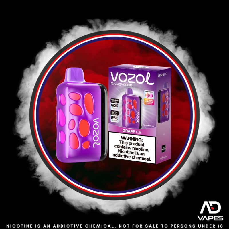 Vozol Rave 40K 50mg Grape Ice