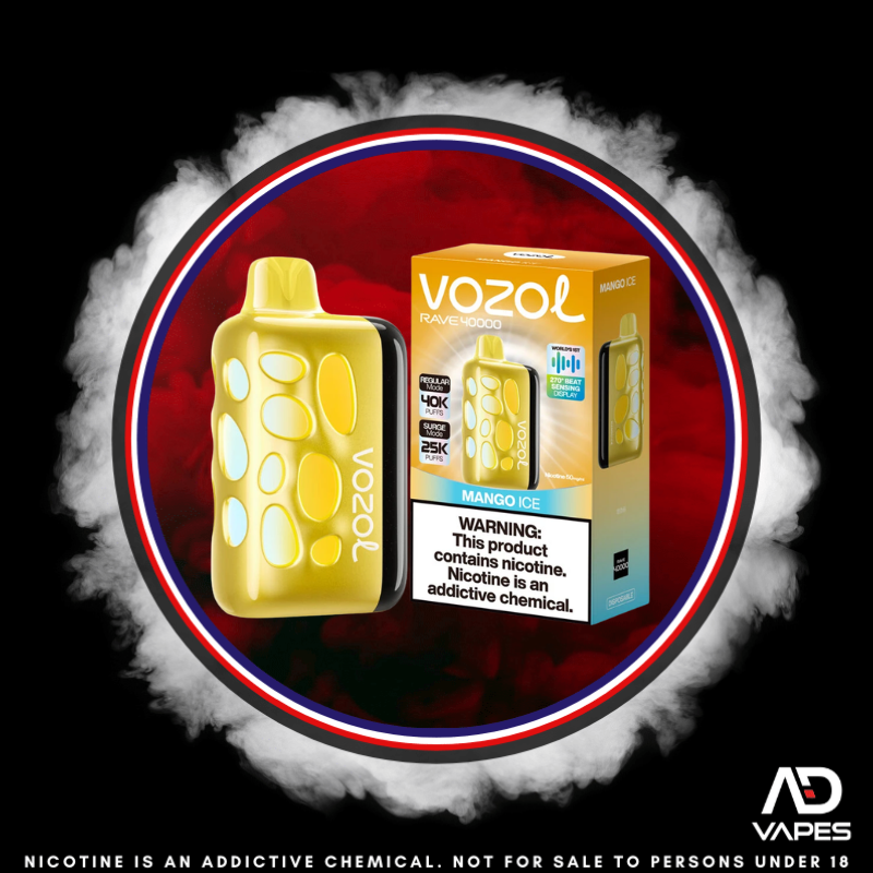 Vozol Rave 40K 50mg Mango Ice