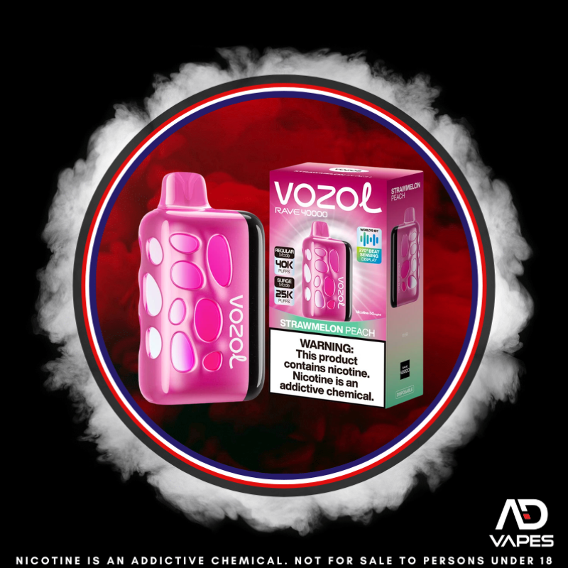 Vozol Rave 40K 50mg Strawmelon Peach