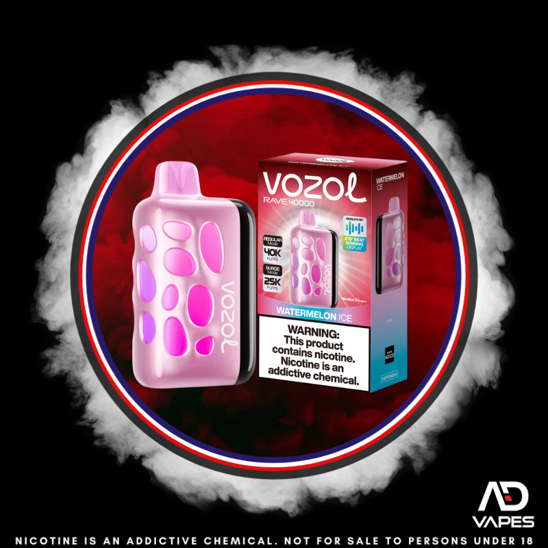Vozol Rave 40K 50Mg Watermelon Ice 1 Vozol rave 40k 50mg watermelon ice